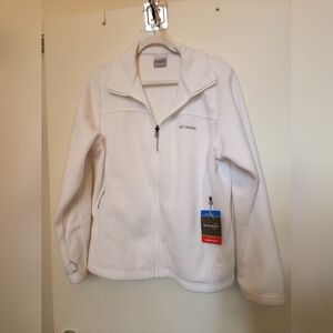 NWT Columbia White Full-Zip Fleece Interchange Jacket